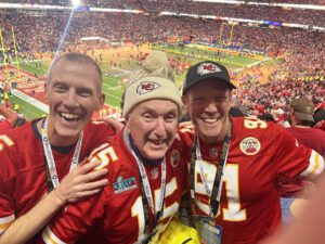 Celebrating the Chiefs 2024 Super Bowl victory with our father, 1.5 years after his cancer diagnosis